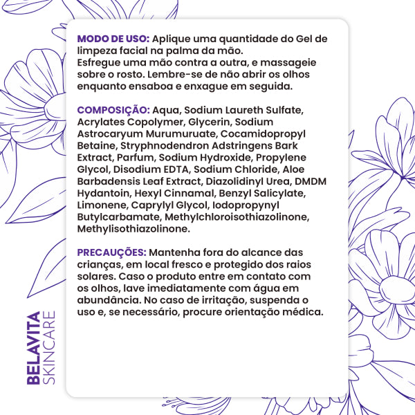 Belavita Skincare - Gel de Limpeza